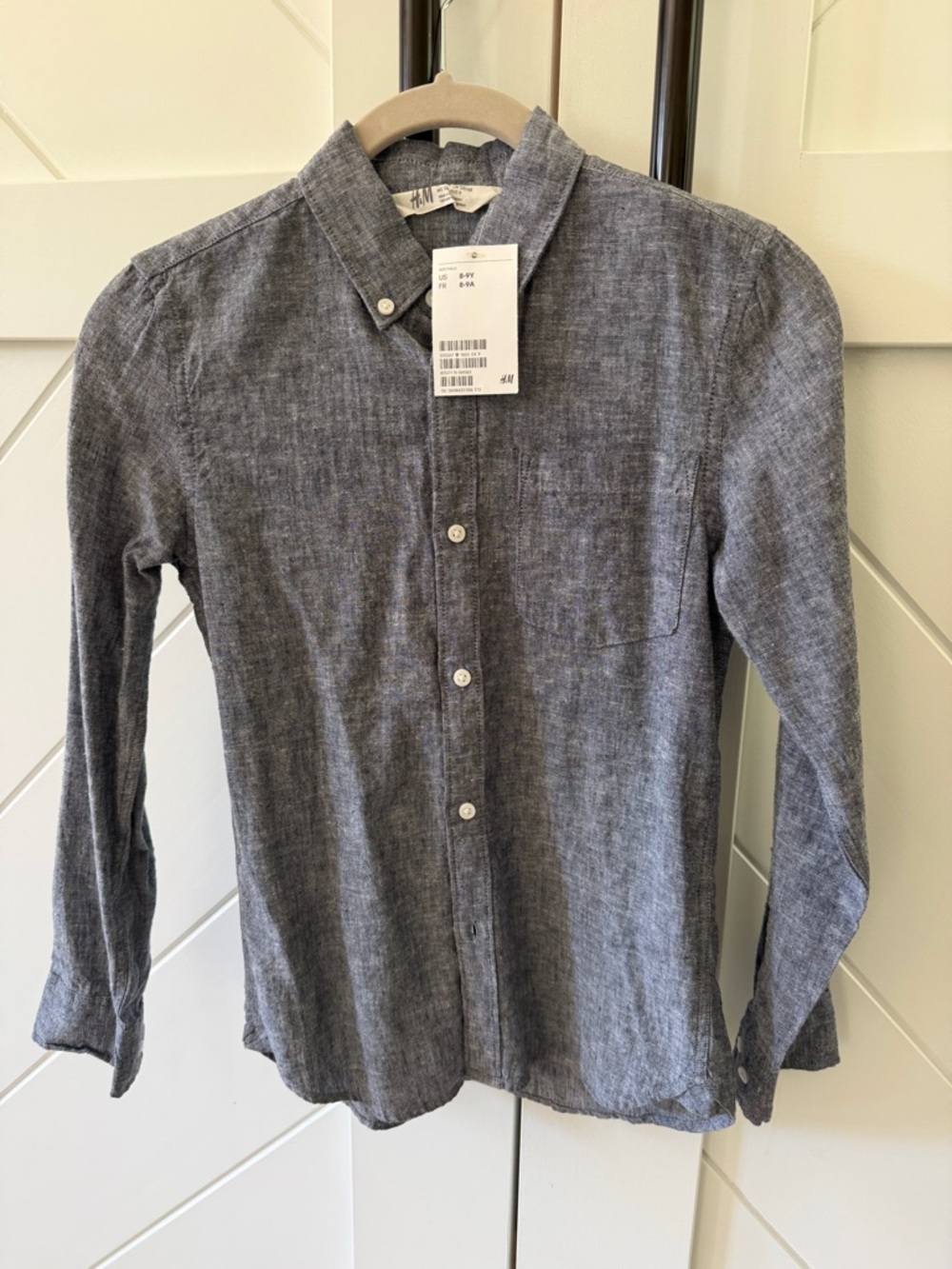 NWT H&M Boys Button-Down Long Sleeve Shirt